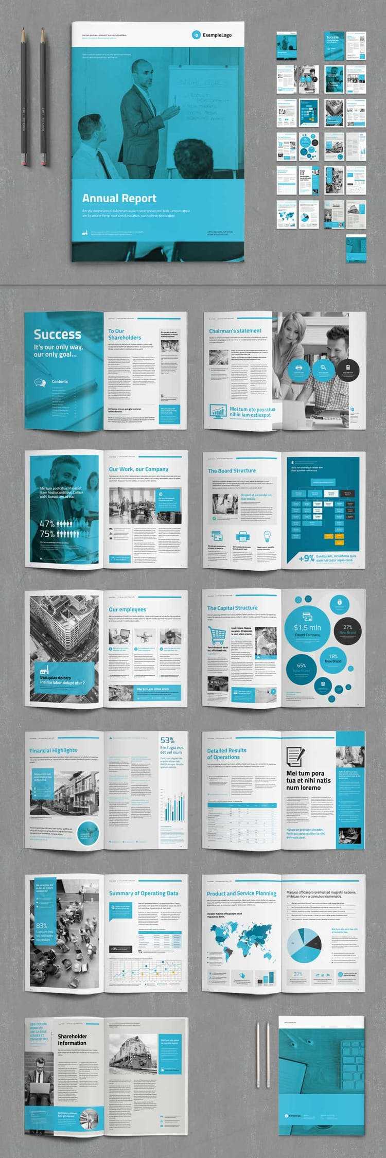 60 Best Annual Report Design Templates For Chairman's Annual Report Template