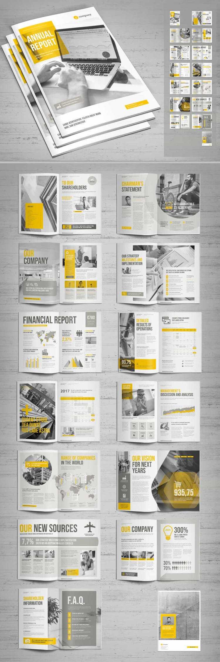 60 Best Annual Report Design Templates Inside Chairman's Annual Report Template