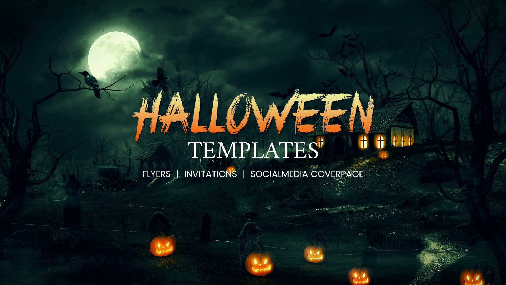 68+ Halloween Templates - Editable Psd, Ai, Eps Format Throughout Free Halloween Templates For Word