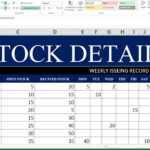 #68 How To Make Maintain Stocks Report In Ms Excel For Stock Report Template Excel