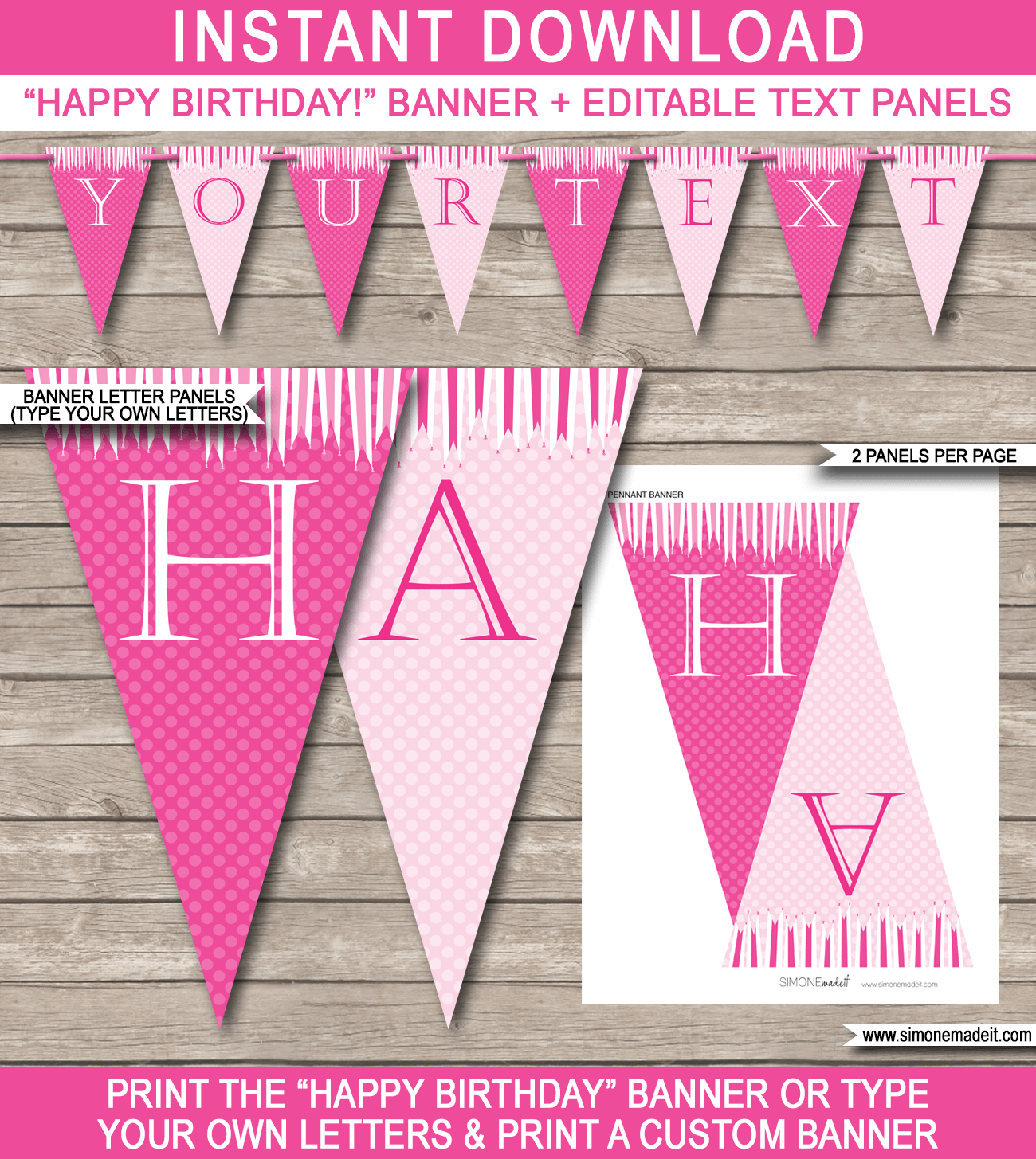 6E39 Diy Birthday Banner Template | Wiring Resources Within Diy Party Banner Template