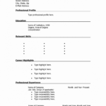 8 Blank Resume Templates For Microsoft Word Then Free With Blank Resume Templates For Microsoft Word