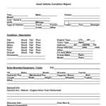 8+ Vehicle Condition Report Templates – Word Excel Fomats For Truck Condition Report Template