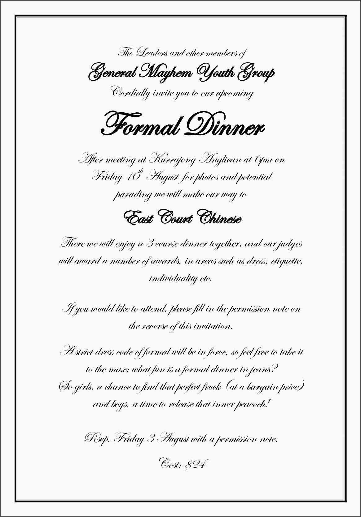 82 Customize Example Of Gala Dinner Invitation For Ms Word With Free Dinner Invitation Templates For Word