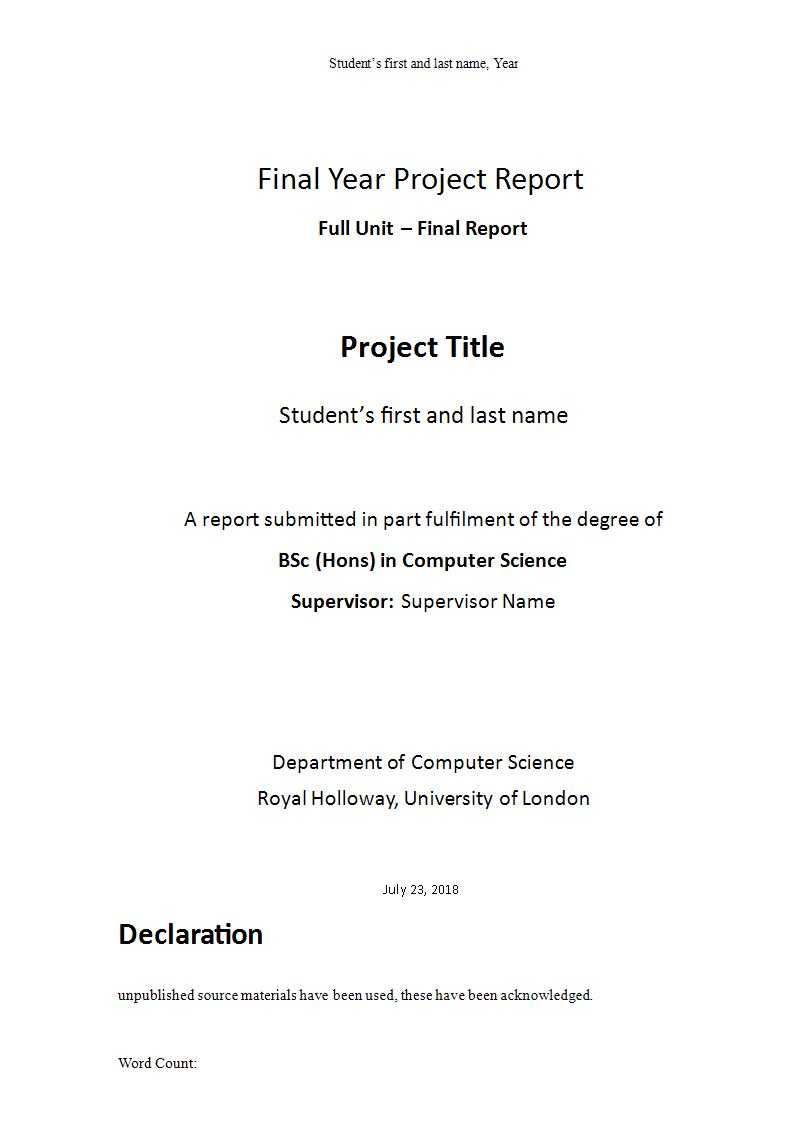 9+ Report Writing Example For Students – Pdf, Doc | Examples In Pupil Report Template