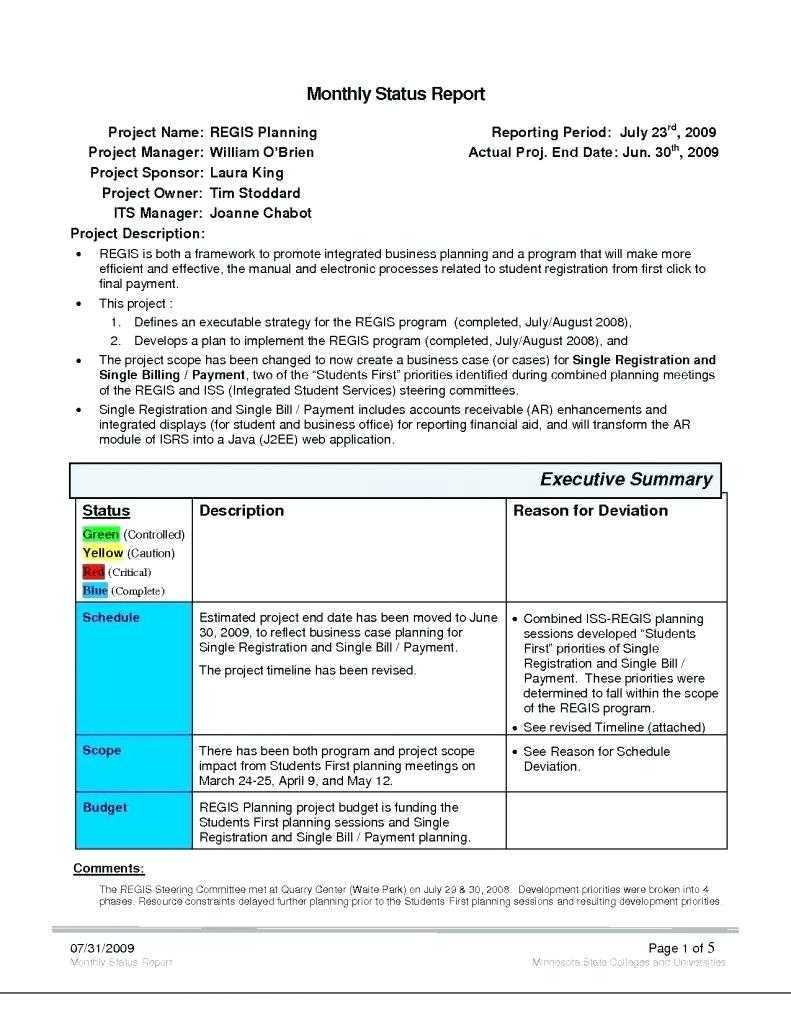 Accomplishment Report Template – Bestawnings For Deviation Report Template