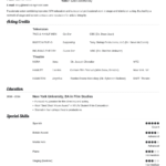 Acting Resume Template [An Actor Resume Example & Tips] With Theatrical Resume Template Word