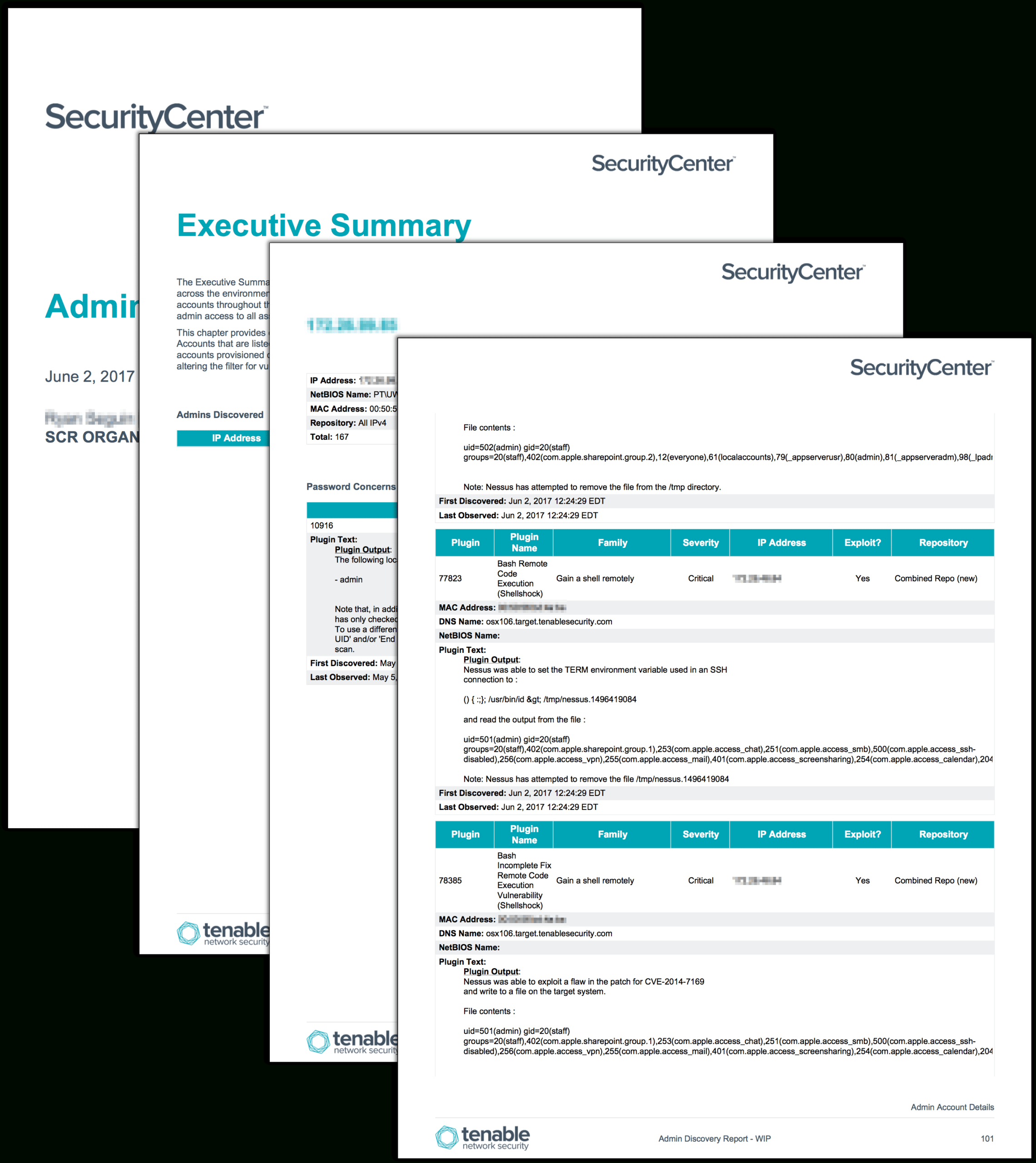 Admin Discovery Report – Sc Report Template | Tenable® Inside Nessus Report Templates
