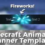 Advanced .gif Minecraft Animated Banner Template – "fireworks" Inside Animated Banner Template