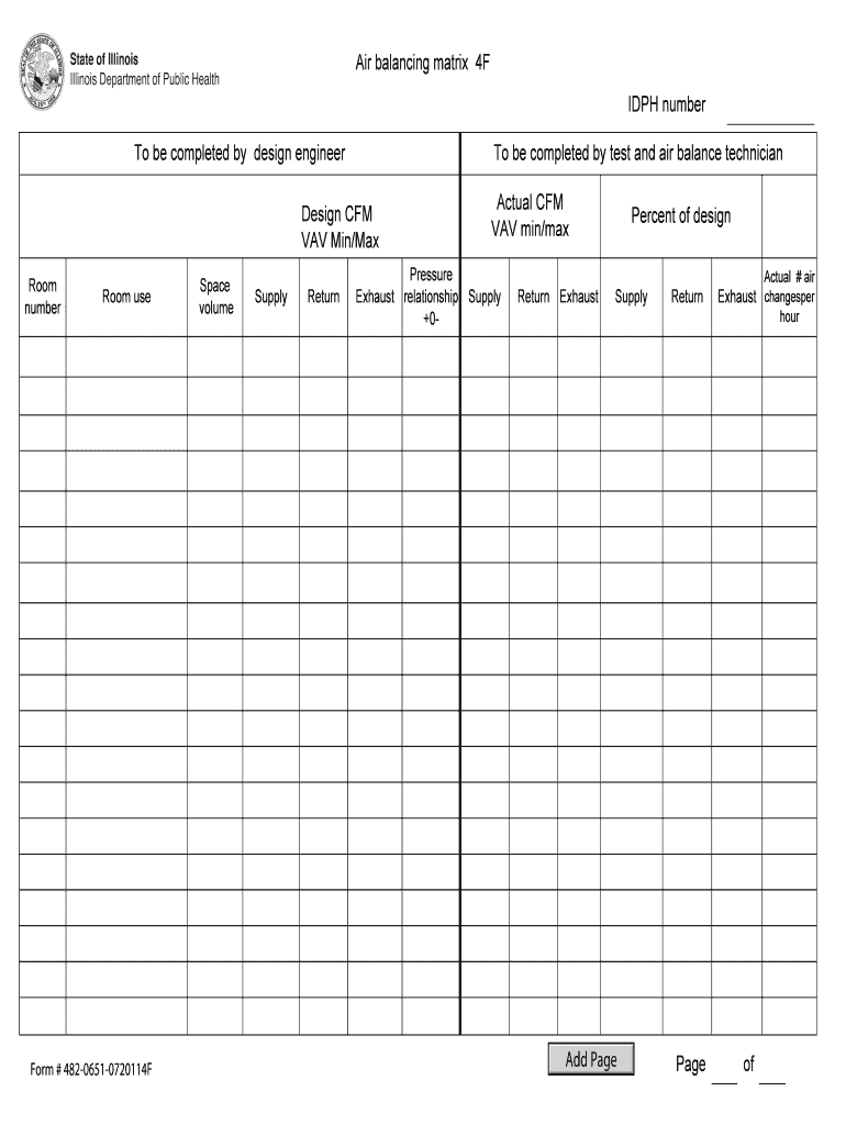 Air Balance Form - Fill Online, Printable, Fillable, Blank Within Air Balance Report Template