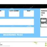 Airline Ticket Stock Illustration. Illustration Of Isolated For Plane Ticket Template Word
