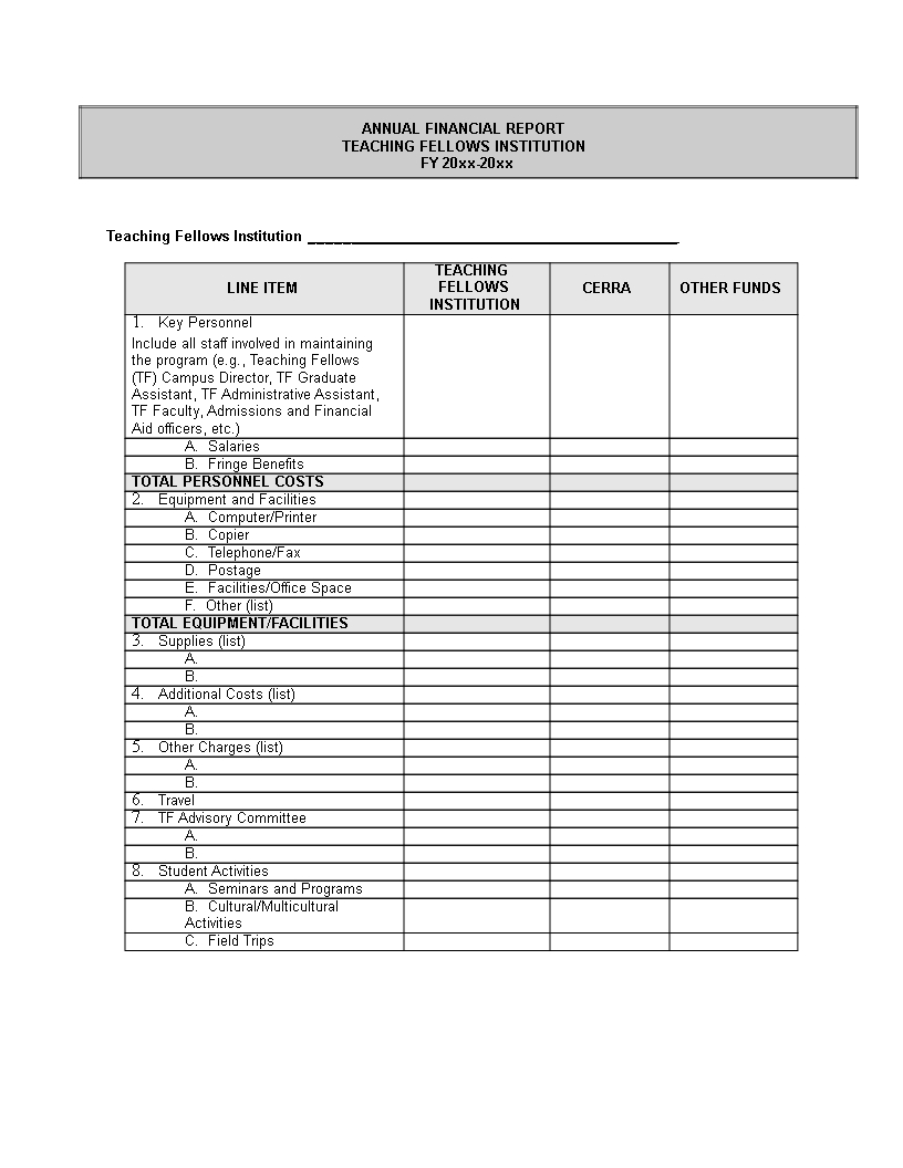 Annual Financial Report Word | Templates At With Annual Financial Report Template Word