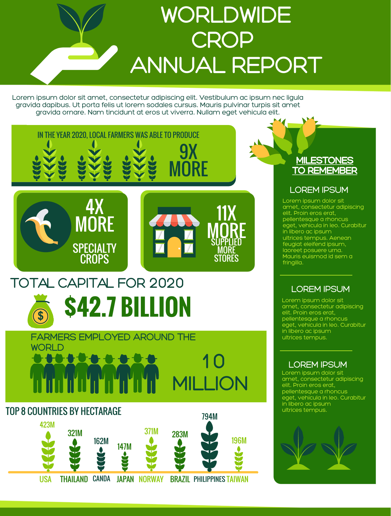 Annual Report Infographic Template (1) – Simple Infographic With Nonprofit Annual Report Template