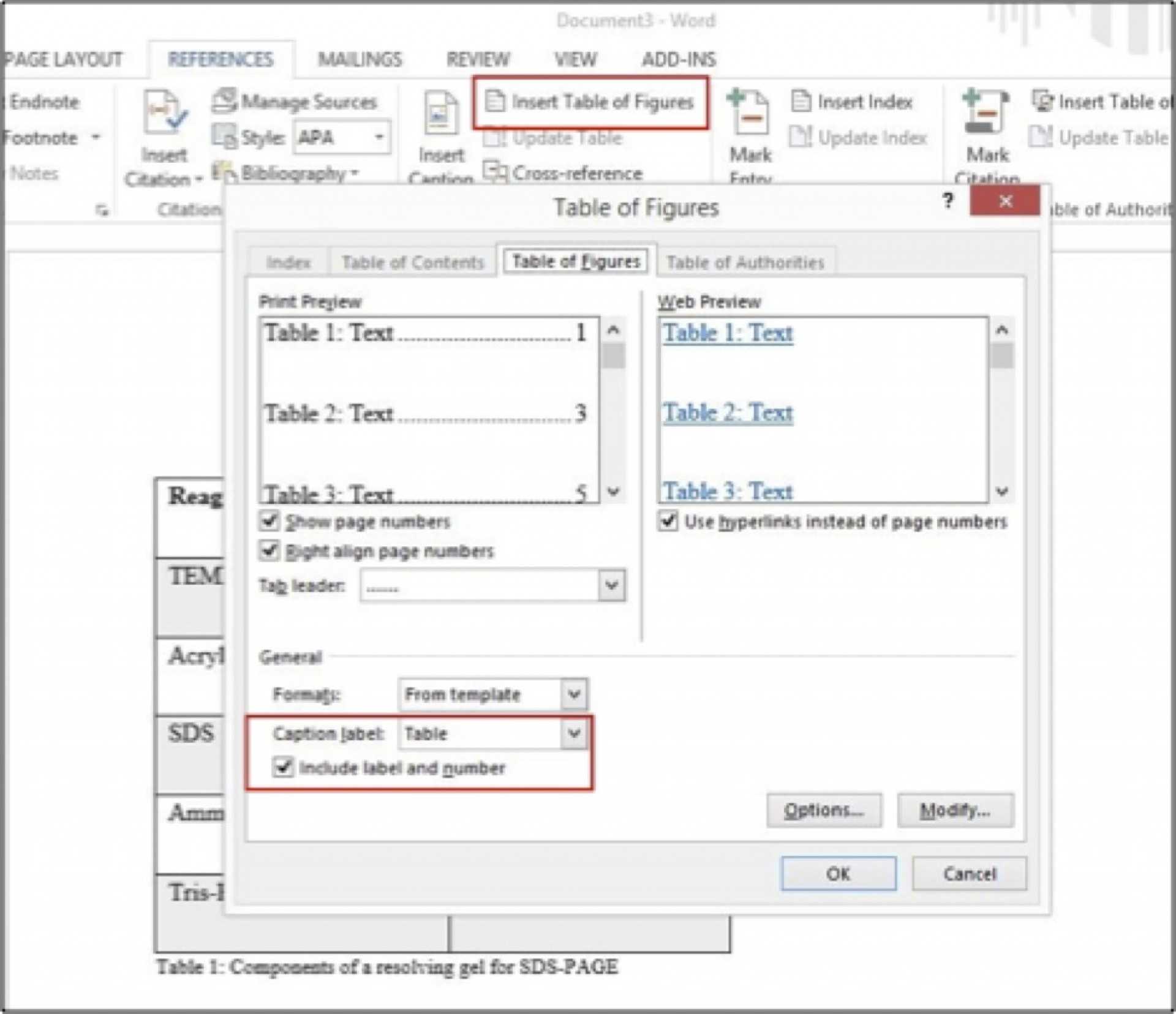 Apa Tables In Word – Dalep.midnightpig.co Regarding Microsoft Word Table Of Contents Template
