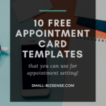 Appointment Card Template: 10 Free Resources For Small With Appointment Sheet Template Word