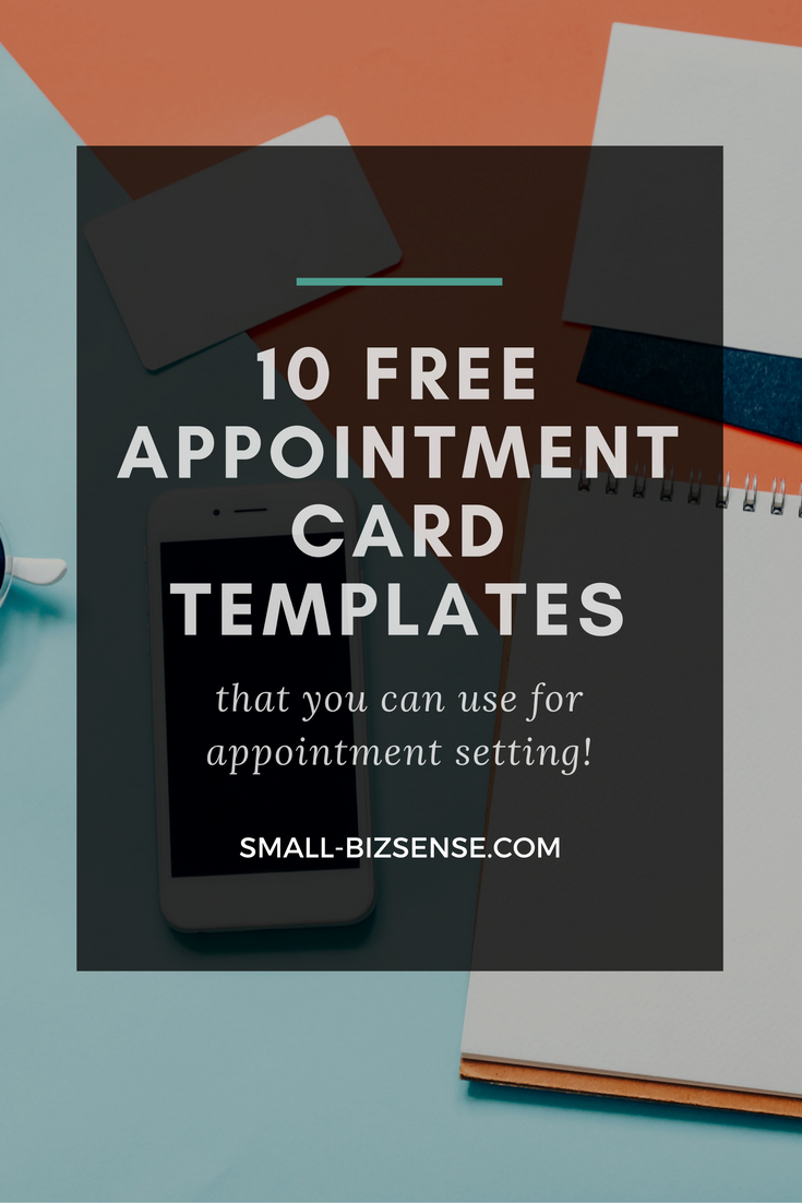 Appointment Card Template: 10 Free Resources For Small With Appointment Sheet Template Word