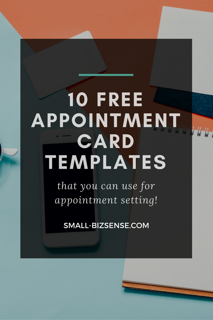 Appointment Card Template: 10 Free Resources For Small Within Appointment Card Template Word