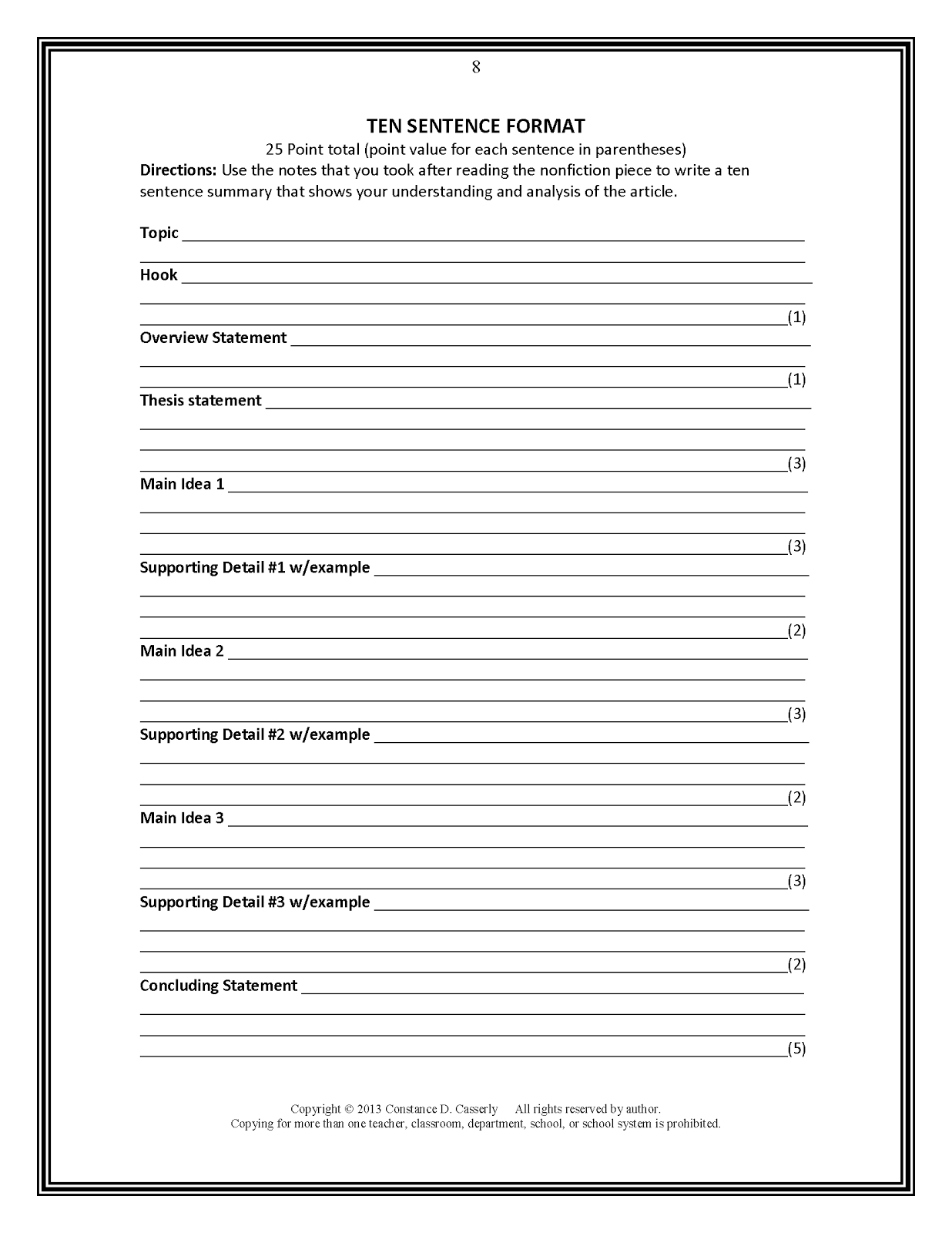 Article Writing For Students With Book Report Template Middle School