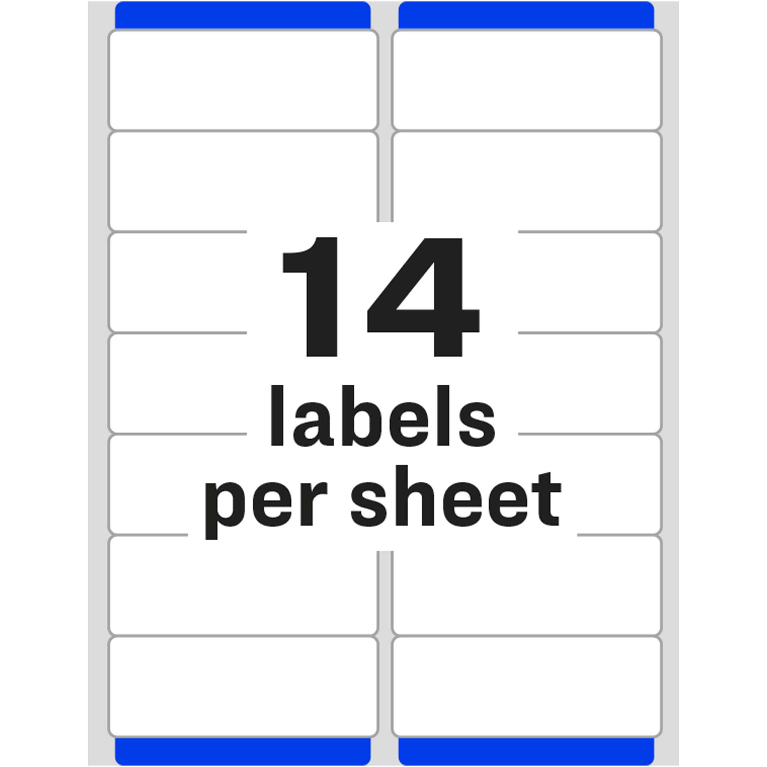 Avery® Easy Peel(R) Address Labels, Sure Feed(Tm) Technology, Permanent  Adhesive, 1 1/3" X 4", 1,400 Labels (5162) – Permanent Adhesive – 4" Width  X 1 With Regard To Word Label Template 12 Per Sheet