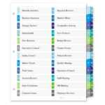 Avery Templates 8 Tab Clear Label Dividers In 8 Tab Divider Template Word