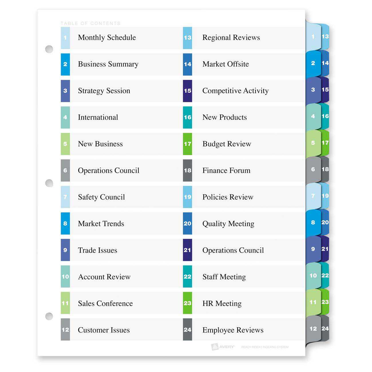 Avery Templates 8 Tab Clear Label Dividers In 8 Tab Divider Template Word