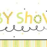 Baby Shower Banner Clipart With Baby Shower Banner Template