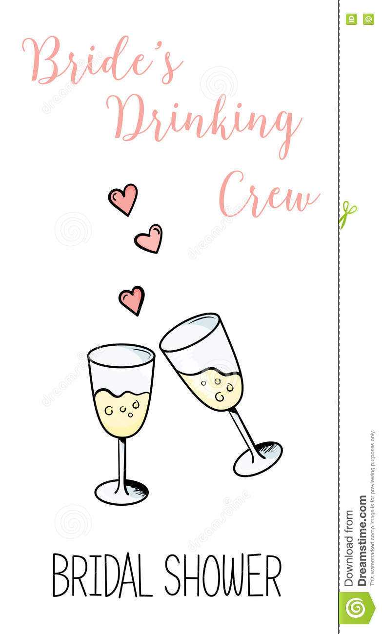 Bachelorette Party Template. Bridal Shower. Print On T Shirt Regarding Free Bridal Shower Banner Template