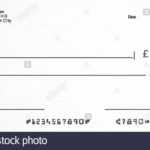 Bank Cheque Black And White Stock Photos & Images – Alamy With Blank Cheque Template Uk