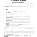 Bank Job Application Form – 5 Free Templates In Pdf, Word Intended For Job Application Template Word