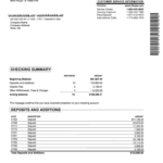 Bank Statement Template – Fill Out And Sign Printable Pdf Template | Signnow With Regard To Blank Bank Statement Template Download