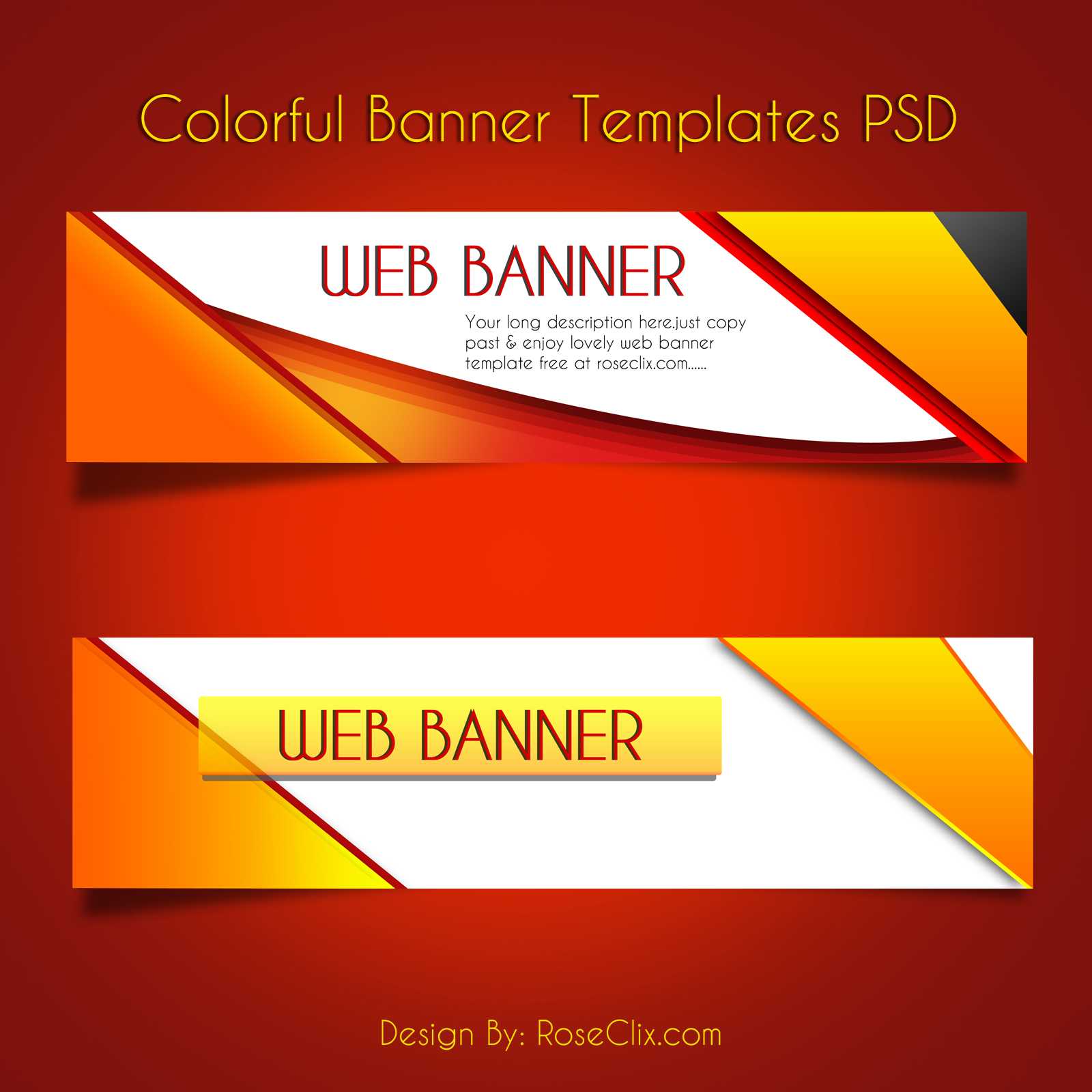 Banner Template Free – Calep.midnightpig.co With Free Website Banner Templates Download