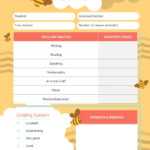 Bee Preschool Report Card Template – Visme In Preschool Progress Report Template