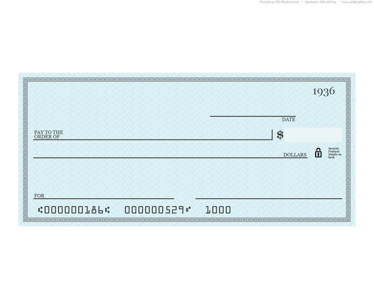 Big Check Template Free – Dalep.midnightpig.co With Regard To Customizable Blank Check Template