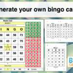 Bingo Card Generator Excel Tutorial With Blank Bingo Card Template Microsoft Word