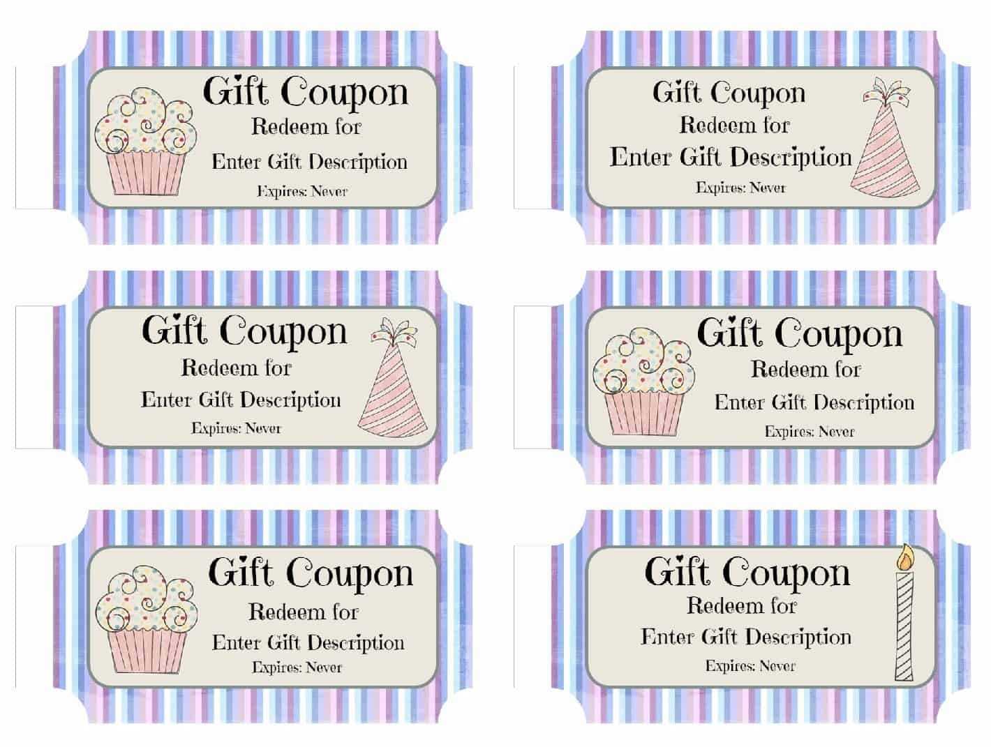 Birthday Coupon Book Template - Calep.midnightpig.co Intended For Coupon Book Template Word