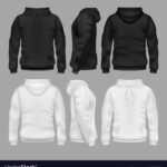 Black And White Blank Sweatshirt Hoodie With Regard To Blank Black Hoodie Template
