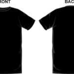 Black T Shirt Front And Back Template – Calep.midnightpig.co Within Blank T Shirt Design Template Psd