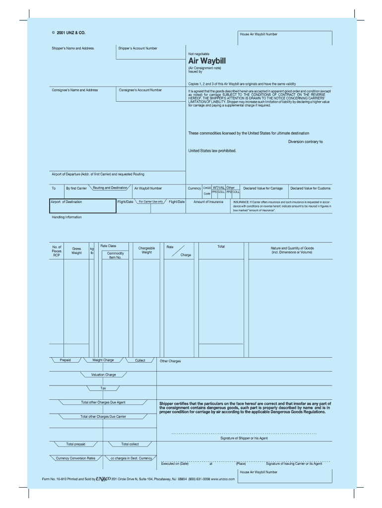 Blank Air Waybill Form – Dalep.midnightpig.co Throughout Fedex Label Template Word