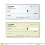 Blank Bank Check Template Stock Vector. Illustration Of Pertaining To Blank Business Check Template