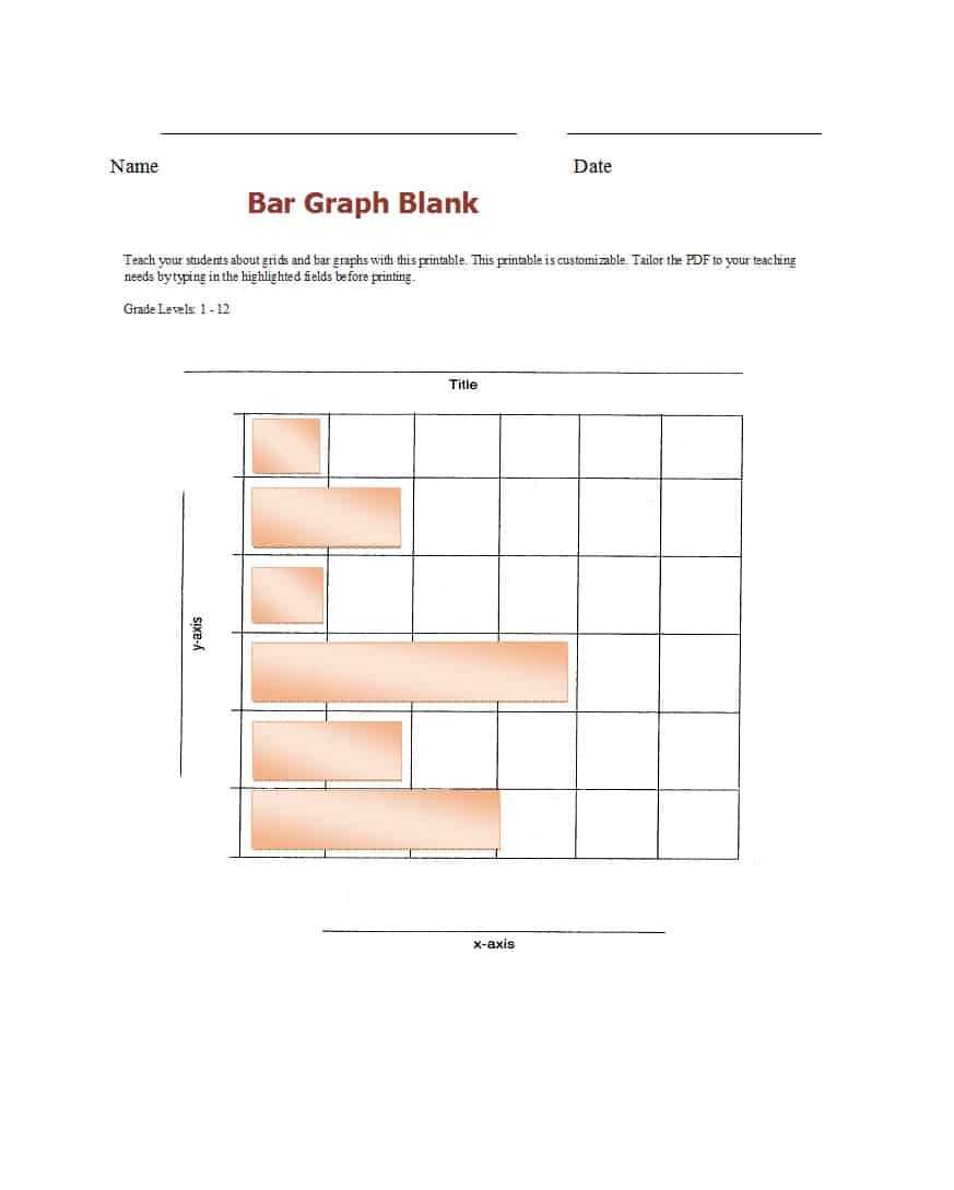 Blank Bar Graph Template – Calep.midnightpig.co Intended For Blank Picture Graph Template