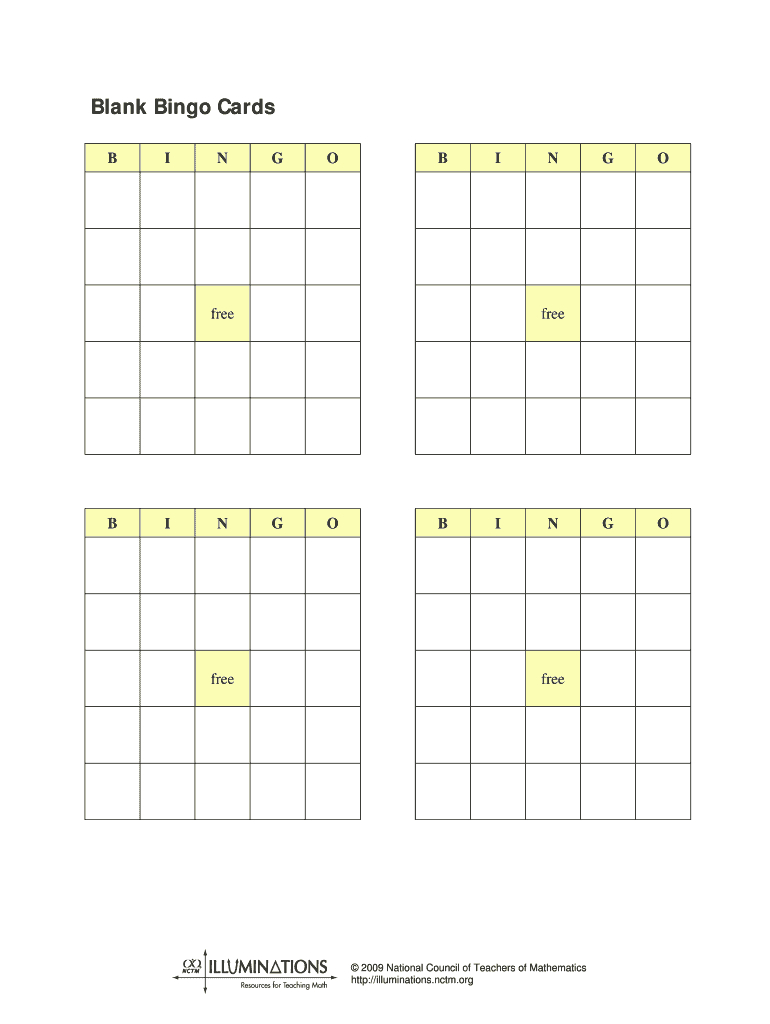 Blank Bingo Cards – Fill Out And Sign Printable Pdf Template | Signnow Regarding Blank Bingo Template Pdf