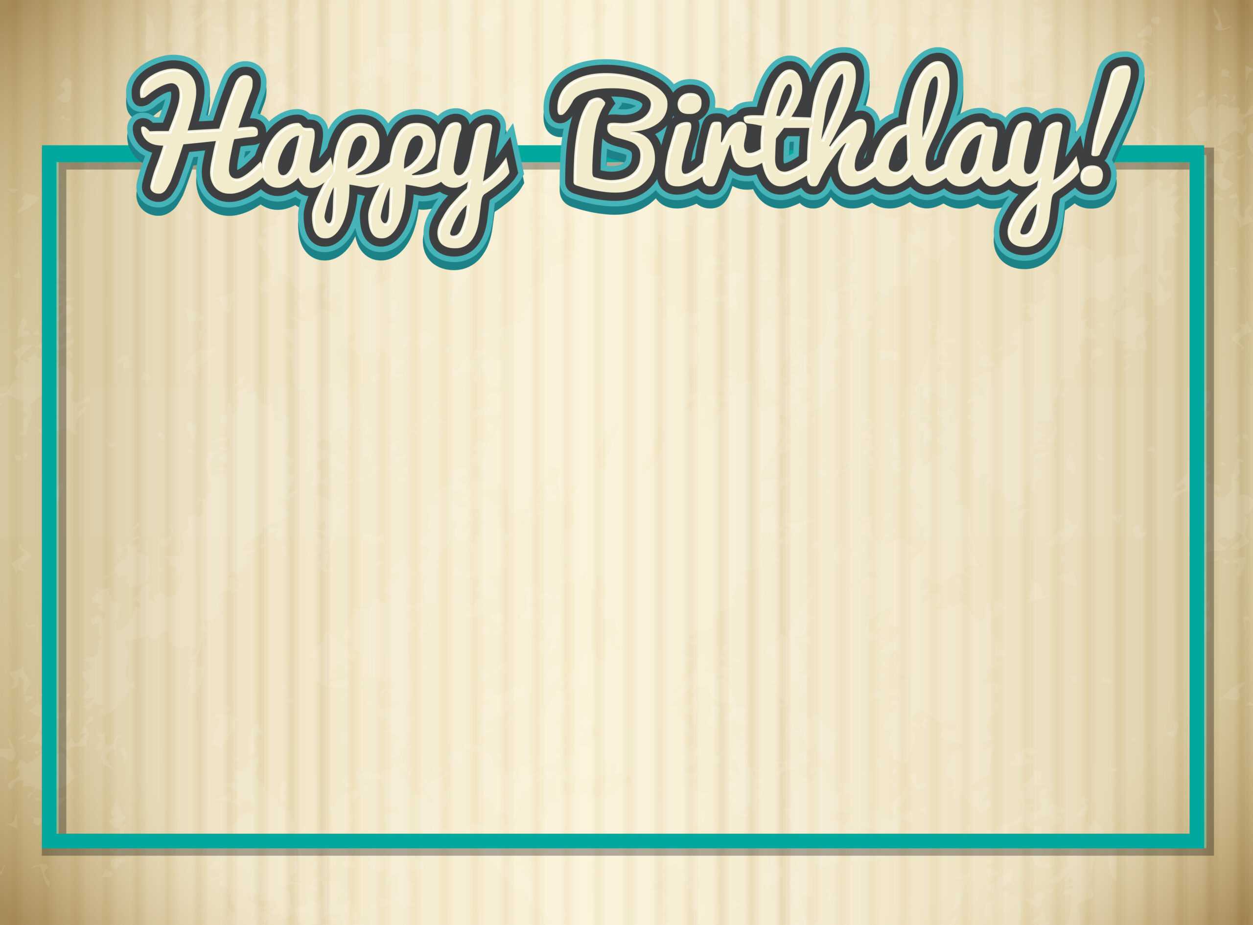 Blank Birthday Card Template – Download Free Vectors Within Blank Magic Card Template