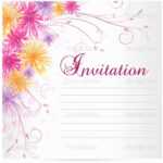 Blank Birthday Invitations Template For Invitation Intended For Blank Templates For Invitations
