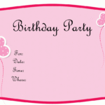 Blank Birthday Invitations Template Free With Regard To Blank Templates For Invitations