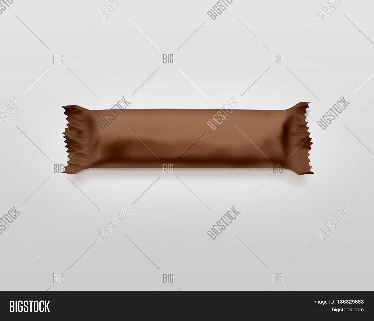 Blank Brown Candy Bar Image & Photo (Free Trial) | Bigstock Intended For Blank Candy Bar Wrapper Template