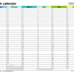 Blank Calendars – Free Printable Microsoft Word Templates Within Blank Calender Template