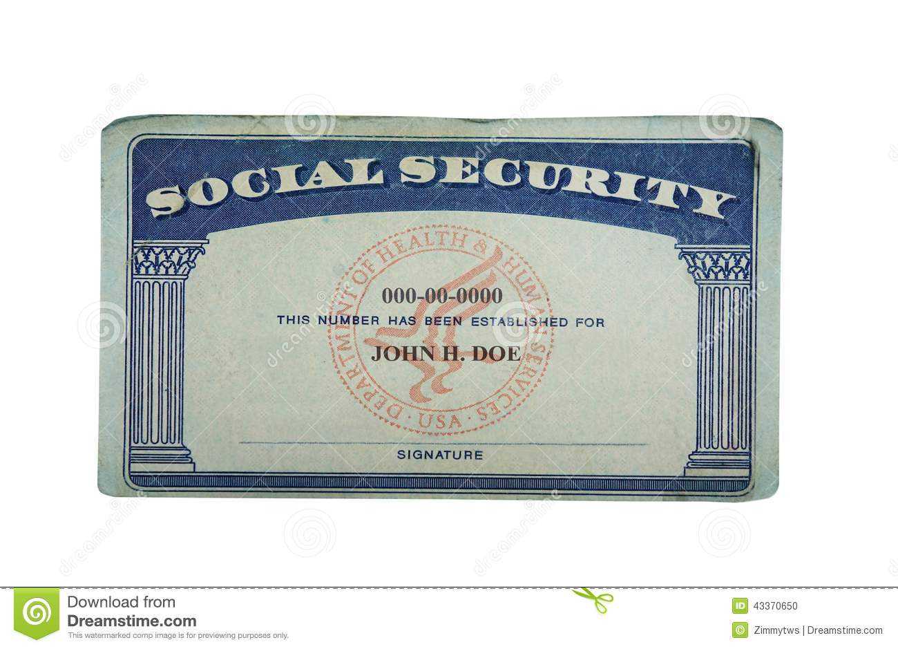 Blank Card Stock Photo. Image Of Financial, Card, Social With Regard To Blank Social Security Card Template Download