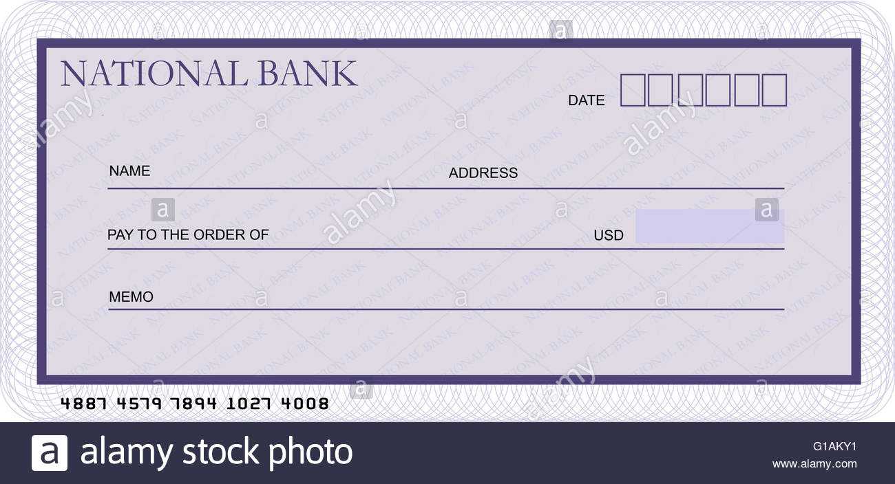 Blank Check, Ornate Stock Photos & Blank Check, Ornate Stock With Regard To Customizable Blank Check Template