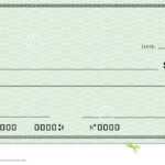 Blank Check With Open Space For Your Text Stock Illustration Inside Large Blank Cheque Template