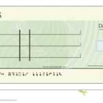 Blank Cheque Illustration Stock Vector. Illustration Of Inside Blank Cheque Template Download Free